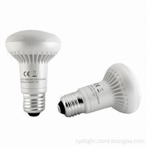 R63 LED Bulbs, E27, 7W, 500lm, 2,700K Warm White, 80Ra, 42W Replacement